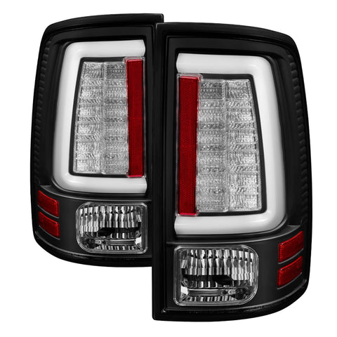 Spyder Auto LED Tail Lights; LED Model Only; Not Compatible w/Incandescent Model; Black; V2;