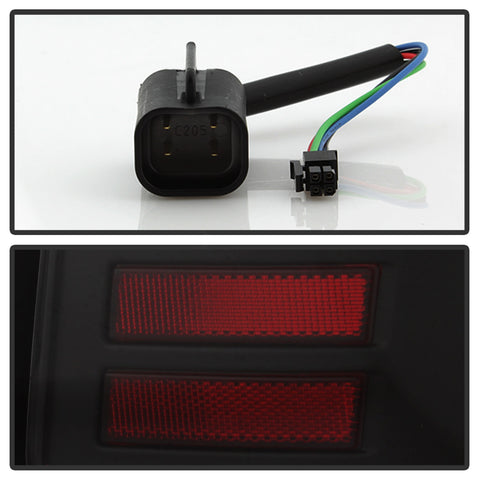 Spyder Auto LED Tail Lights; LED Model Only; Not Compatible w/Incandescent Model; Black; V2;