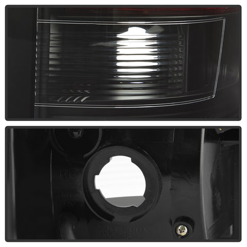 Spyder Auto Light Bar LED Tail Lights; Version 3; Black;