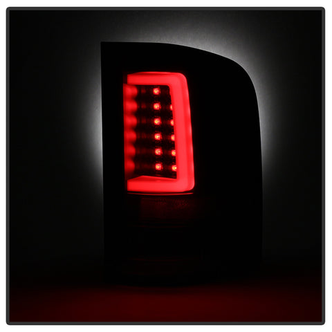 Spyder Auto Light Bar LED Tail Lights; Version 3; Black;