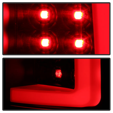Spyder Auto Light Bar LED Tail Lights; Version 3; Black;