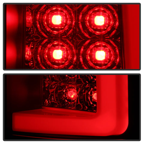 Spyder Auto Light Bar LED Tail Lights; Version 3; Black Smoke;
