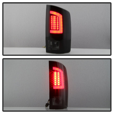 Spyder Auto Light Bar LED Tail Lights; Version 3; Black Smoke;