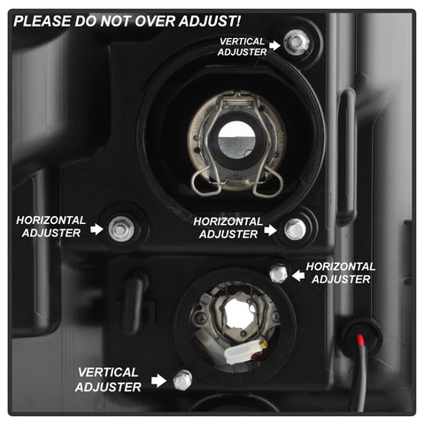 Spyder Auto Projector Headlights; Light Bar DRL; Version 2 ; Chrome;