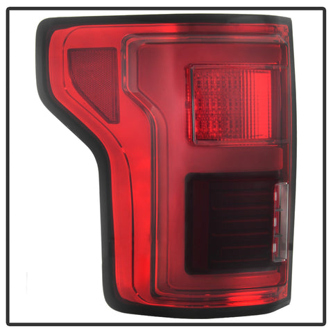 Spyder Auto LED Tail Lights; Light Bar; Compatible w/Rear Blind Spot Sensor Only; Red Clear;