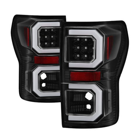 Spyder Auto Light Bar LED Tail Lights; Version 2; Black;