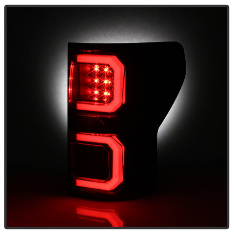 Spyder Auto Light Bar LED Tail Lights; Version 2; Black;