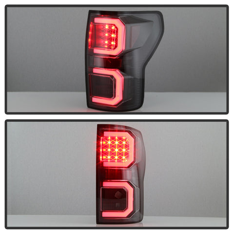 Spyder Auto Light Bar LED Tail Lights; Version 2; Black;