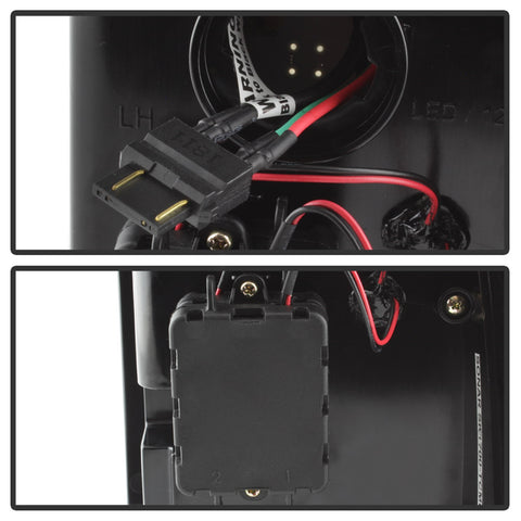 Spyder Auto LED Tail Lights; Black; Not Compatible w/Factory Equipped LED Tail Lights;