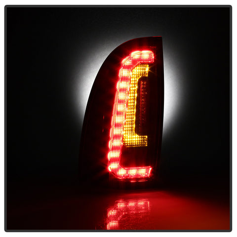 Spyder Auto LED Tail Lights; Black; Not Compatible w/Factory Equipped LED Tail Lights;