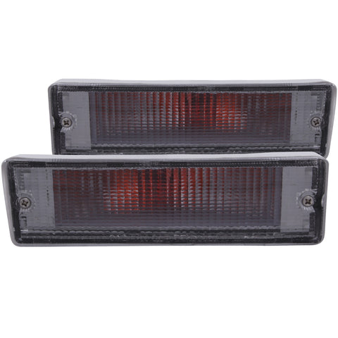 ANZO USA Euro Parking Lights; Clear Lens; Chrome Housing; Pair;