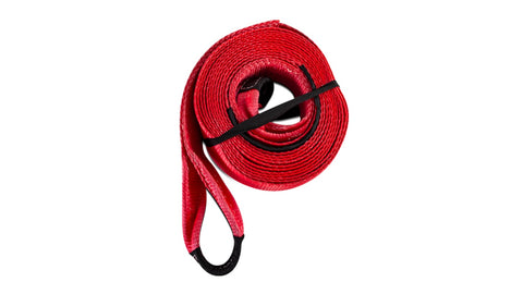 Body Armor Tow Strap; 30 ft. x 3 in.; Polyester; Red;