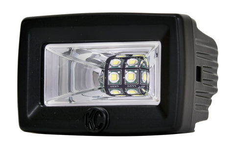 KC Hilites 2" C-Series C2 LED - 2-Light System - Backup - 20W Flood Beam