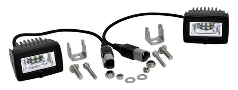 KC Hilites 2" C-Series C2 LED - 2-Light System - Backup - 20W Flood Beam