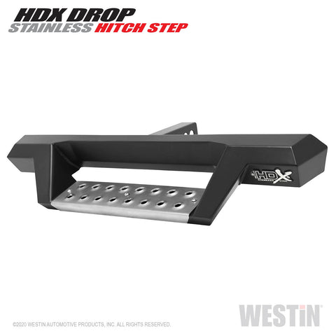 Westin HDX Stainless Drop Hitch Step; 34 in. Step For 2 in. Receiver; Textured Black;