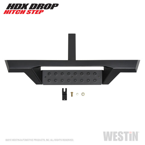 Westin HDX Drop Hitch Step; 34 in. Step For 2 in. Receiver; Textured Black;