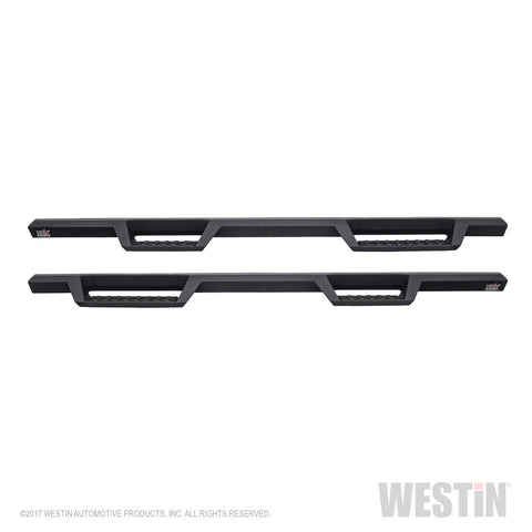Westin HDX Drop Nerf Step Bars; Textured Black Powder Coated Steel; Mount Kit Included;