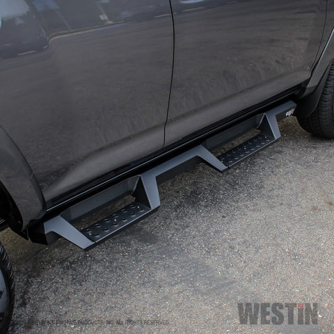 Westin HDX Drop Nerf Step Bars; Textured Black Powder Coated Steel; Mount Kit Included;