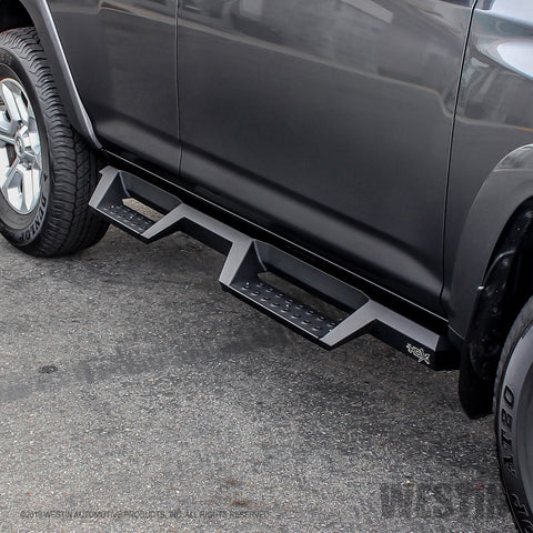 Westin HDX Drop Nerf Step Bars; Textured Black Powder Coated Steel; Mount Kit Included;