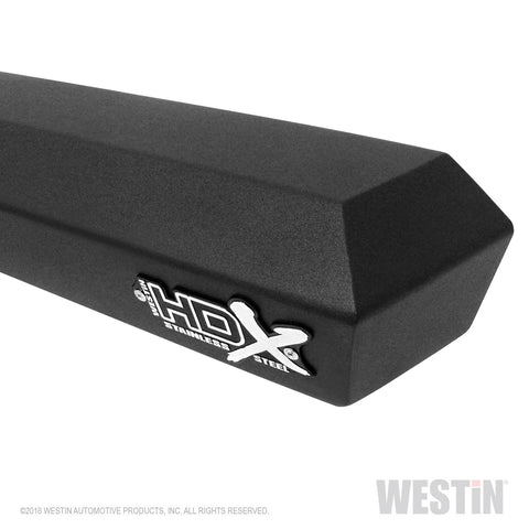 Westin HDX Stainless Drop Nerf Step Bars; Textured Black;