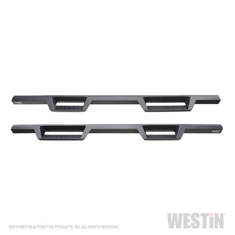 Westin HDX Drop Nerf Step Bars; Textured Black Powder Coated Steel; Mount Kit Included;