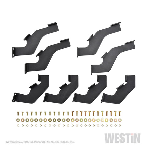 Westin HDX Drop Nerf Step Bars; Textured Black Powder Coated Steel; For Super Crew Cab;
