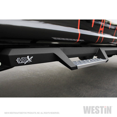 Westin HDX Stainless Drop Wheel To Wheel Nerf Step Bars; Textured Black;