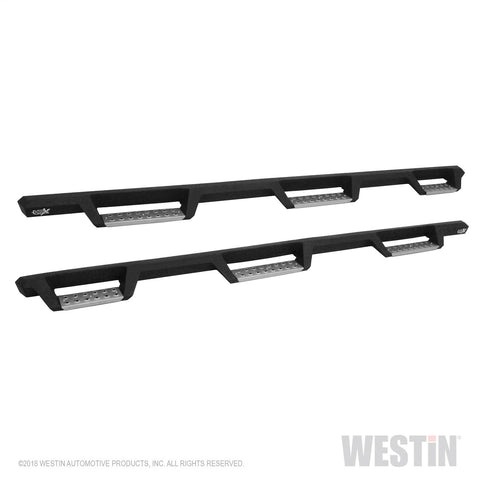 Westin HDX Stainless Drop Wheel To Wheel Nerf Step Bars; Textured Black;