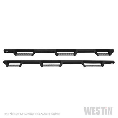 Westin HDX Stainless Drop Wheel To Wheel Nerf Step Bars; Textured Black;