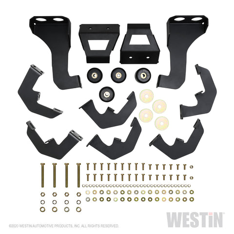 Westin HDX Drop Wheel to Wheel Nerf Step Bars; Steel; Textured Black;
