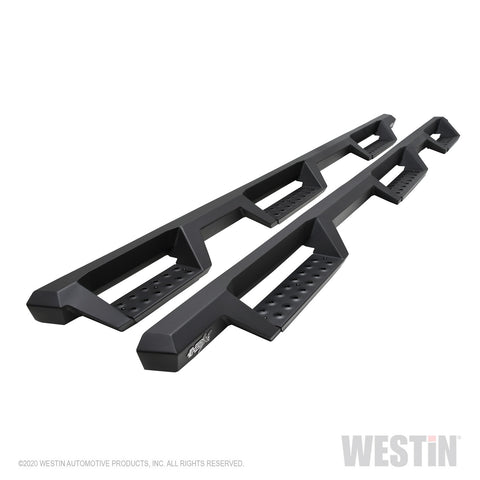 Westin HDX Drop Wheel to Wheel Nerf Step Bars; Textured Black;
