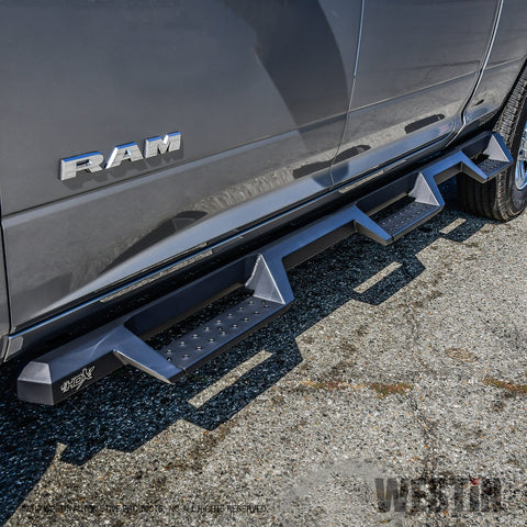 Westin HDX Drop Wheel to Wheel Nerf Step Bars; Textured Black;