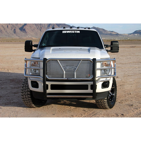 Westin HDX Grille Guard; 2 in. Dia.; Polished Stainless Steel;
