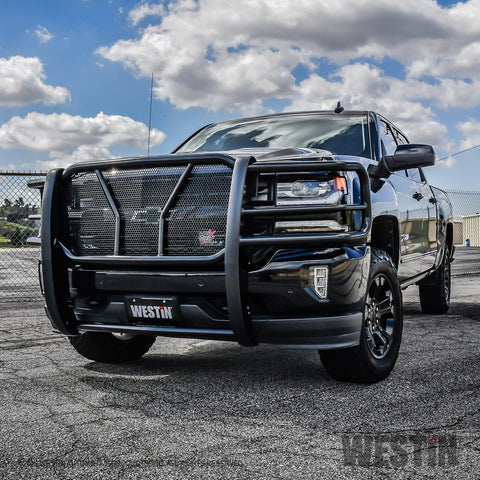 Westin HDX Grille Guard; 2 in. Dia.; Black Steel;