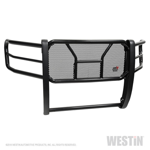 Westin HDX Grille Guard; 2 in. Dia.; w/Front Camera; Black Steel;