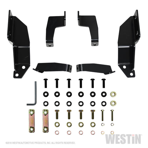 Westin HDX Grille Guard; 2 in. Dia.; w/Front Camera; Black Steel;