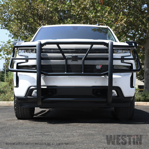 Westin HDX Grille Guard; 2 in. Dia.; Black Steel;