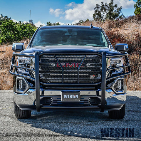 Westin HDX Grille Guard; 2 in. Dia.; Black Steel;