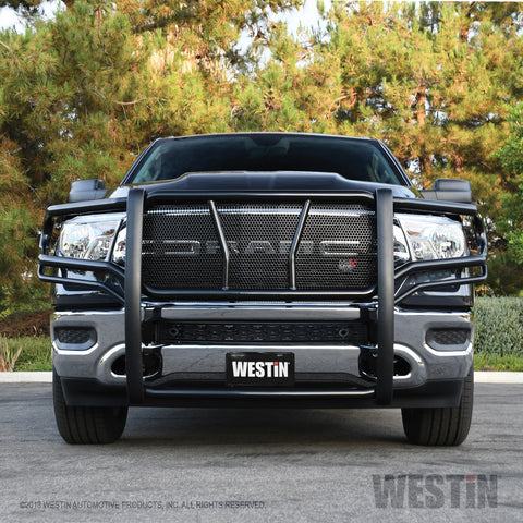 Westin HDX Grille Guard; 2 in. Dia.; Black Steel;