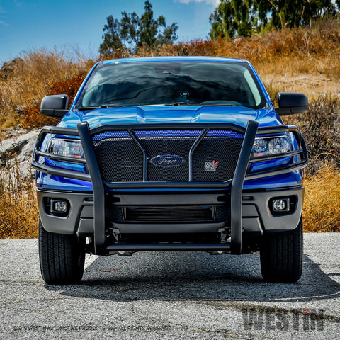 Westin HDX Grille Guard; 2 in. Dia.; Black Steel;