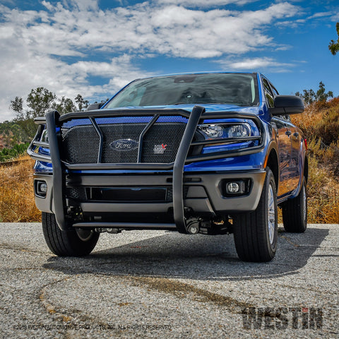 Westin HDX Grille Guard; 2 in. Dia.; Black Steel;