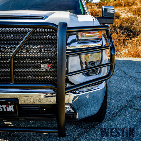 Westin HDX Grille Guard; 2 in. Dia.; Black Steel;