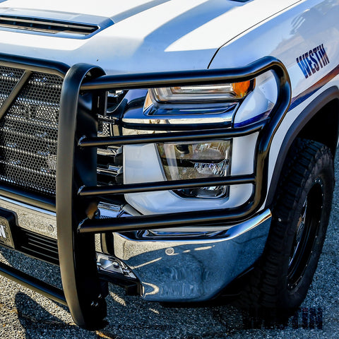 Westin HDX Grille Guard; 2 in. Dia.; Black Steel;