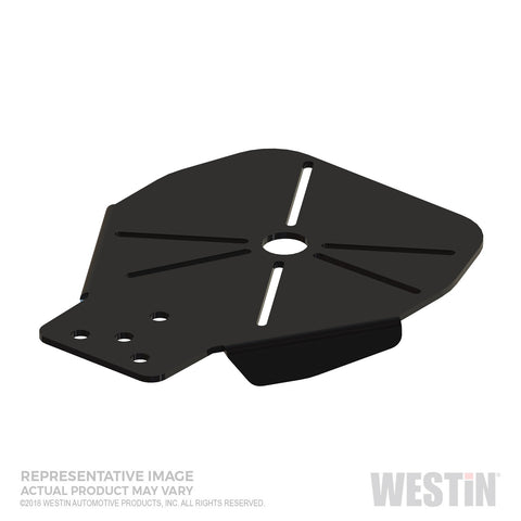 Westin HLR Beacon Light Mount; Horizontal Adjustability; Large; Black;