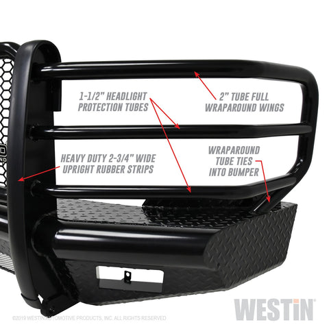 Westin HDX Bandit Front Bumper; Textured Black;