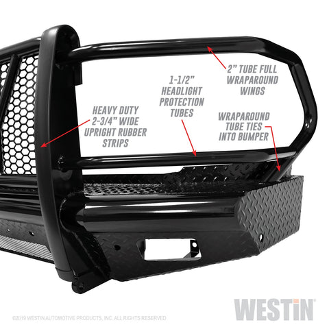 Westin HDX Bandit Front Bumper; Textured Black;