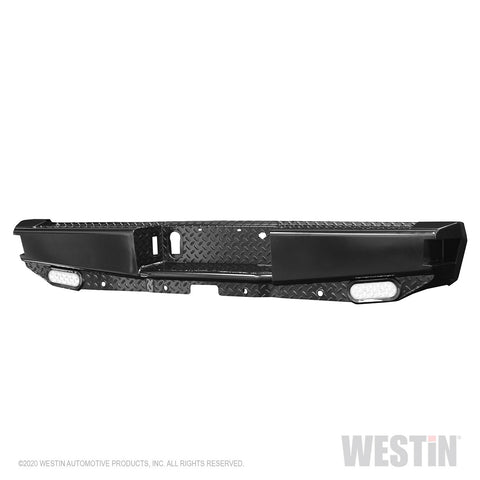 Westin HDX Bandit Rear Bumper; Steel; Black; Incl. Hardware;