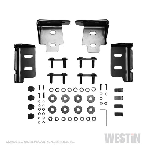 Westin HDX Bandit Rear Bumper; Steel; Black; Incl. Hardware;