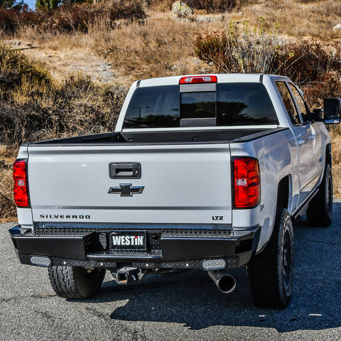 Westin HDX Bandit Rear Bumper; Black;