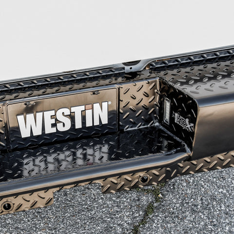 Westin HDX Bandit Rear Bumper; Steel; Black; Incl. Hardware;